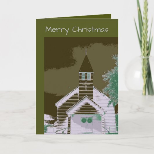 Kerstmis van het land feestdagen kaart (Voorkant)