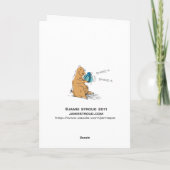 Kerstmis van het Loodje Feestdagen Kaart (Achterkant)