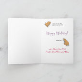 Kerstmis van het Loodje Feestdagen Kaart (Binnen)