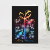 Kerstmis van het Neon Feestdagen Kaart (Voorkant)