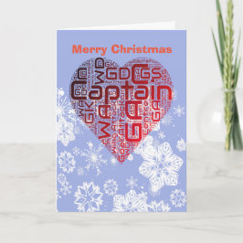 Kerstmis van het Netball van het Hart van de Feestdagen Kaart