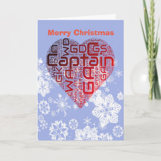 Kerstmis van het Netball van het Hart van de Feestdagen Kaart