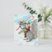 Kerstmis van het Riet van Rasing Feestdagenkaart (Staand voorkant)