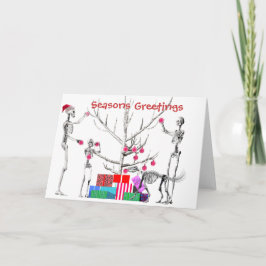 Kerstmis van het Skelet Feestdagen Kaart