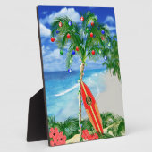 Kerstmis van het strand fotoplaat (Zijkant)