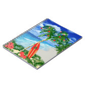 Kerstmis van het strand notitieboek (Linkerzijde)