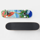 Kerstmis van het strand skateboard (Horizontaal)