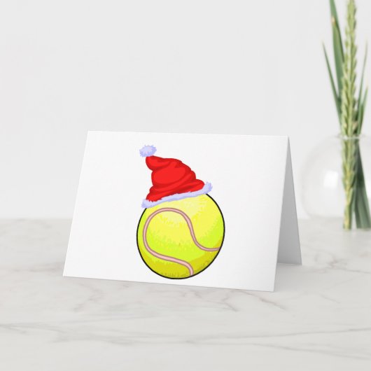 Kerstmis van het tennis feestdagen kaart (Voorkant)