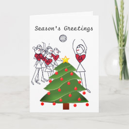 Kerstmis van het Thema van de Posities van de Feestdagen Kaart