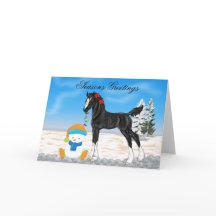 Kerstmis van het Veulen en van de Sneeuwman van
