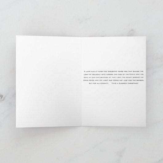 Kerstmis van het wenskaart feestdagen kaart (Binnen)