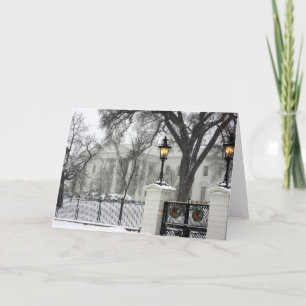 Kerstmis van het Witte Huis Feestdagen Kaart