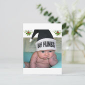 Kerstmis van Humbug van Bah zuigt!! Feestdagenkaart (Staand voorkant)