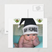 Kerstmis van Humbug van Bah zuigt!! Feestdagenkaart (Voorkant / Achterkant)