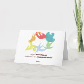 Kerstmis van Jackalope Feestdagen Kaart (Achterkant)