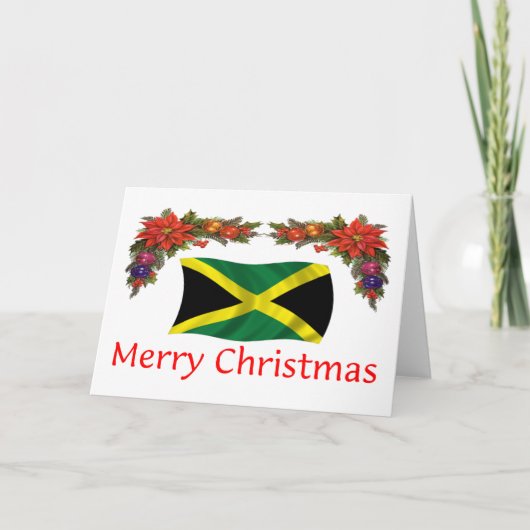 Kerstmis van Jamaïca Feestdagen Kaart (Voorkant)