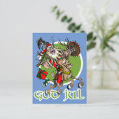 Kerstmis van Juli van de god Feestdagenkaart (Staand voorkant)