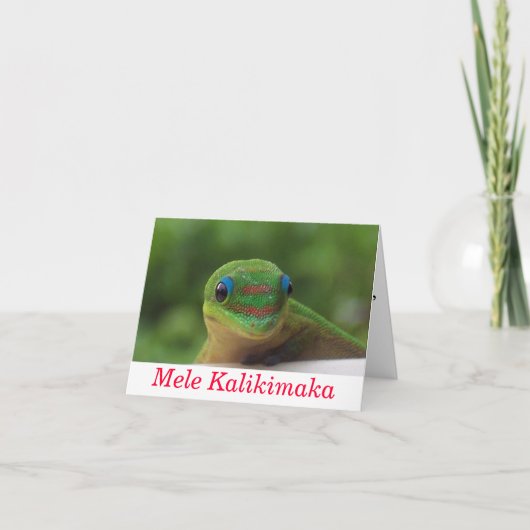 Kerstmis van Kalikimaka van Mele Feestdagen Kaart (Voorkant)