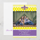 Kerstmis van Louisiane Cajun Feestdagenkaart (Voorkant / Achterkant)