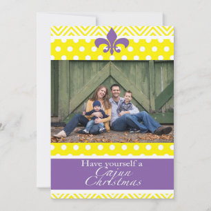 Kerstmis van Louisiane Cajun Feestdagenkaart