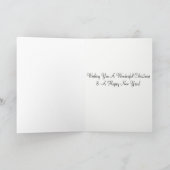 Kerstmis van Meowy aan u! Kerstkaart Feestdagen Kaart (Binnen)