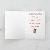 Kerstmis van Meowy! Feestdagen Kaart (Binnen)