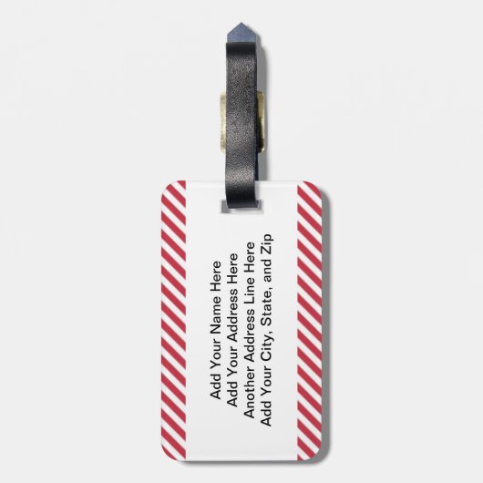 Kerstmis van Mooey Bagagelabel (Achterkant verticaal)