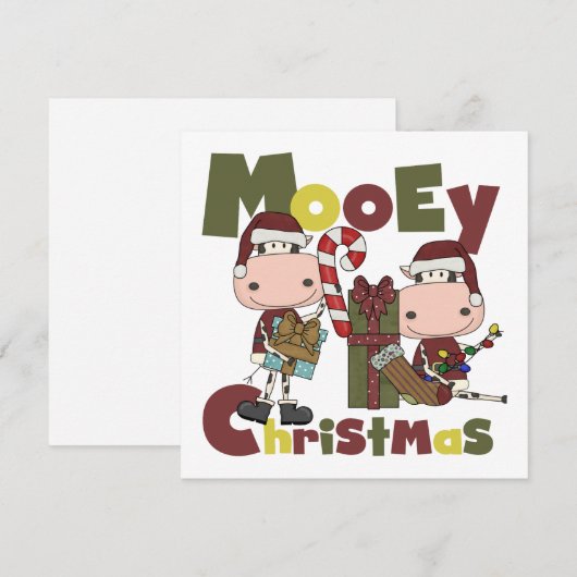 Kerstmis van Mooey Feestdagenkaart (Voorkant / Achterkant)