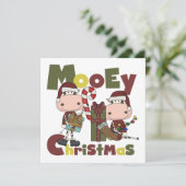 Kerstmis van Mooey Feestdagenkaart (Staand voorkant)