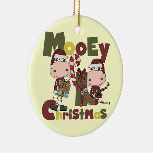 Kerstmis van Mooey Keramisch Ornament (Rechts)