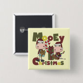 Kerstmis van Mooey Vierkante Button 5,1 Cm (Voorkant /achterkant)