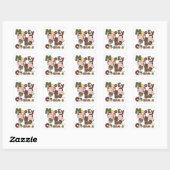 Kerstmis van Mooey Vierkante Sticker (Vel)