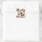 Kerstmis van Mooey Vierkante Sticker (Tas)