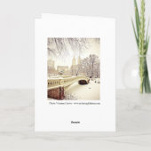 Kerstmis van New York Feestdagen Kaart (Achterkant)