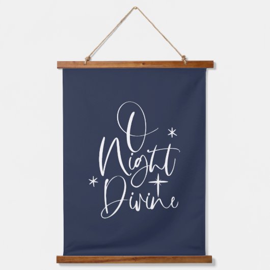 Kerstmis van Night Divine Hangend Wandkleed (Voorkant)