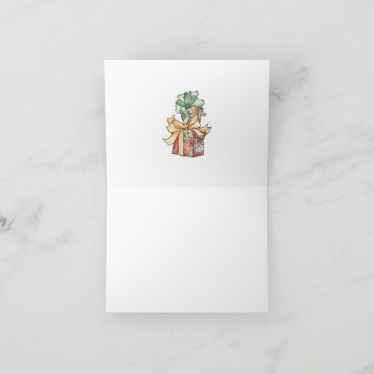 Kerstmis van ons huis naar het jouwe kaart (Binnen)