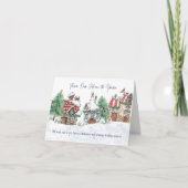 Kerstmis van ons huis naar het jouwe kaart (Voorkant)