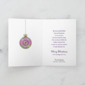 Kerstmis van onze  boomversiering van het thuislan feestdagen kaart (Binnen)