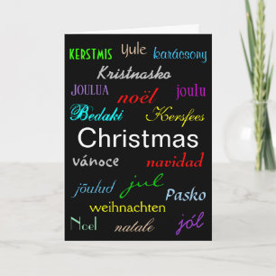 "Kerstmis van over de hele wereld" kerstkaart Feestdagen Kaart