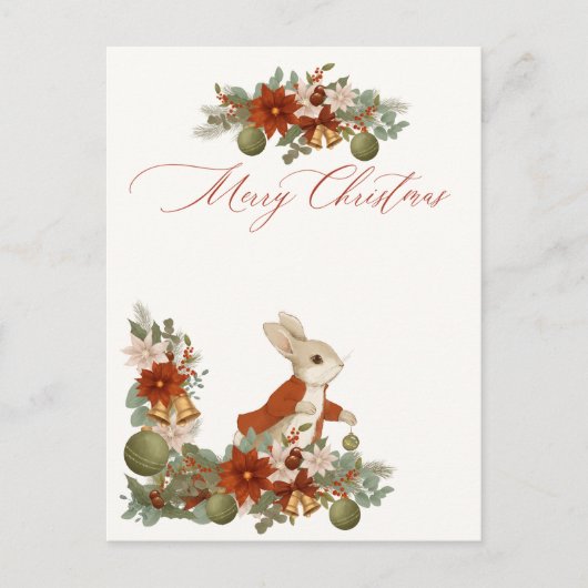 Kerstmis van Peter Rabbit Briefkaart (Voorkant)