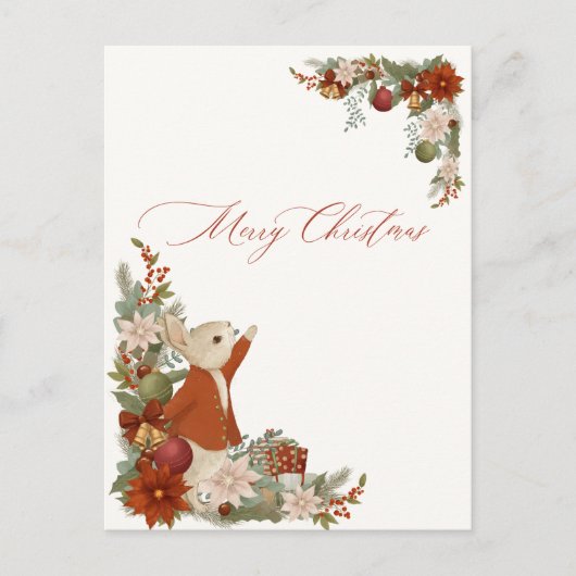 Kerstmis van Peter Rabbit Briefkaart (Voorkant)