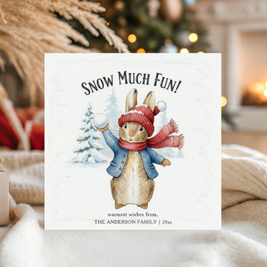 Kerstmis van Peter Rabbit Feestdagenkaart