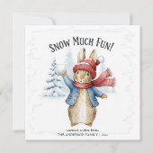 Kerstmis van Peter Rabbit Feestdagenkaart (Voorkant)