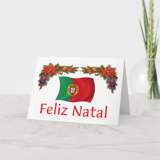 Kerstmis van Portugal Feestdagen Kaart (Voorkant)