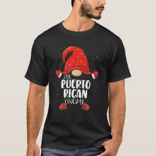 Kerstmis van Puerto Rican Gnome Matching Family T-shirt