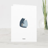 Kerstmis van Purrfect Feestdagen Kaart (Achterkant)