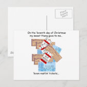 Kerstmis van Redneck van de elfde Dag Feestdagenkaart (Voorkant / Achterkant)