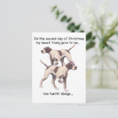 Kerstmis van Redneck van de tweede Dag Feestdagenkaart (Staand voorkant)