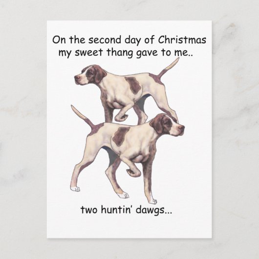 Kerstmis van Redneck van de tweede Dag Feestdagenkaart (Voorkant)