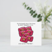 Kerstmis van Redneck van de zevende Dag Feestdagenkaart (Staand voorkant)